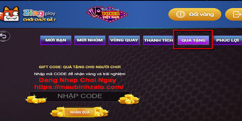 Bật mí cách nhận code Mậu Binh Zalo miễn phí đơn giản nhất 6 cach nhan code mau binh zalo 3