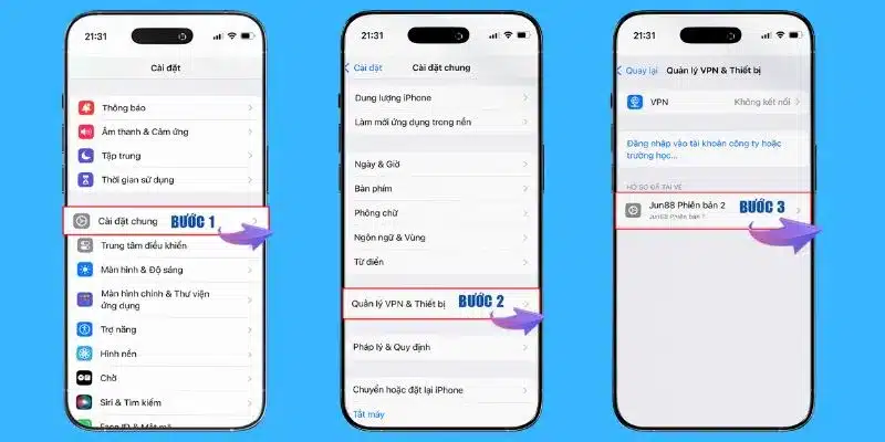 Tải app JUN88 và cài đặt ứng dụng trên hệ điều hành iOS